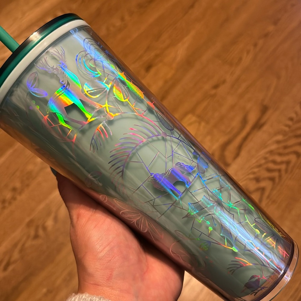 Mint green Christmas Starbucks cup new